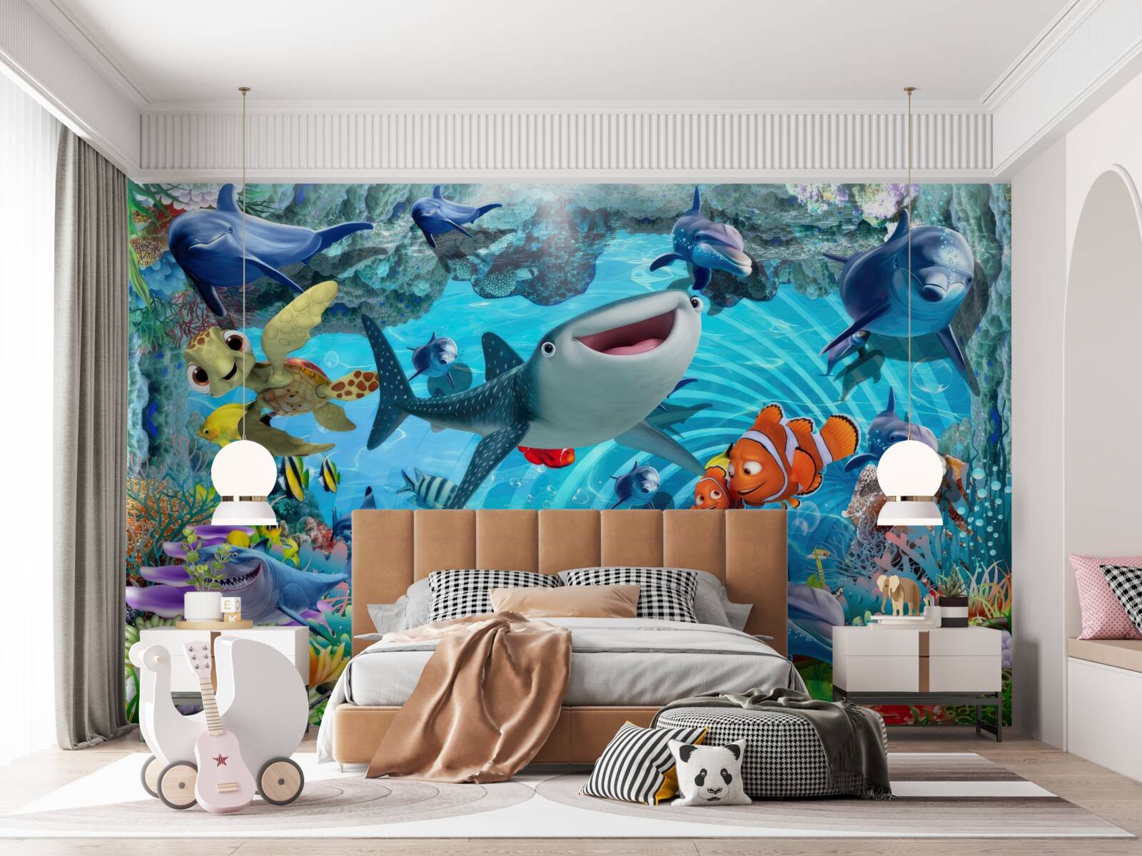 Fototapet regatul subacvatic al distracției