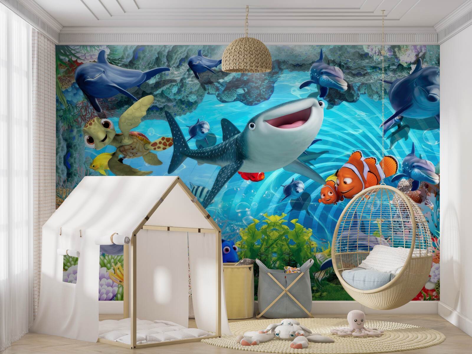 Fototapet regatul subacvatic al distracției