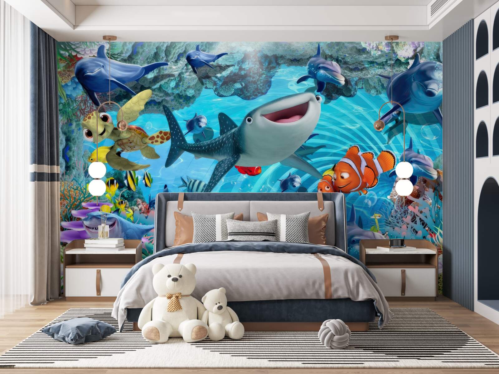 Fototapet regatul subacvatic al distracției