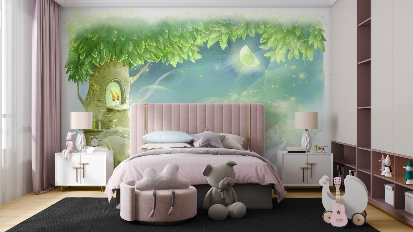 Fototapet casă în copac pentru animalul dvs. de companie