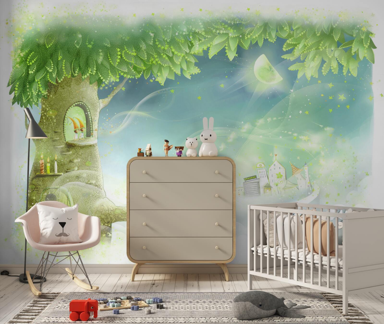 Fototapet casă în copac pentru animalul dvs. de companie