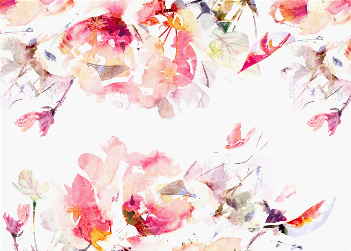 Fototapet pictura de flori roz