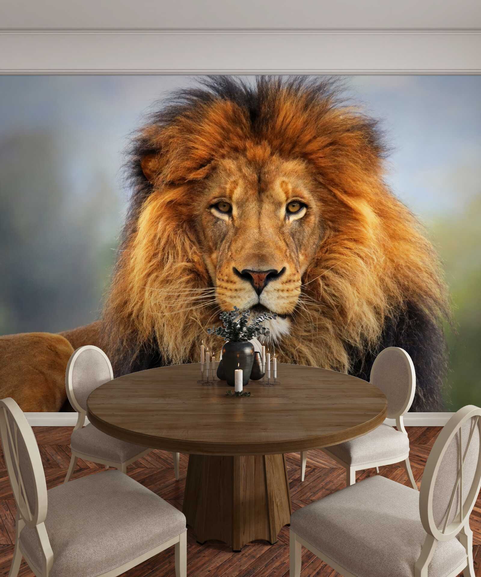 Fototapet imaginea unui leu