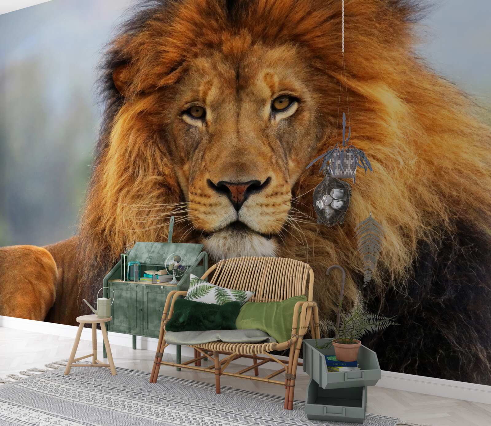 Fototapet imaginea unui leu