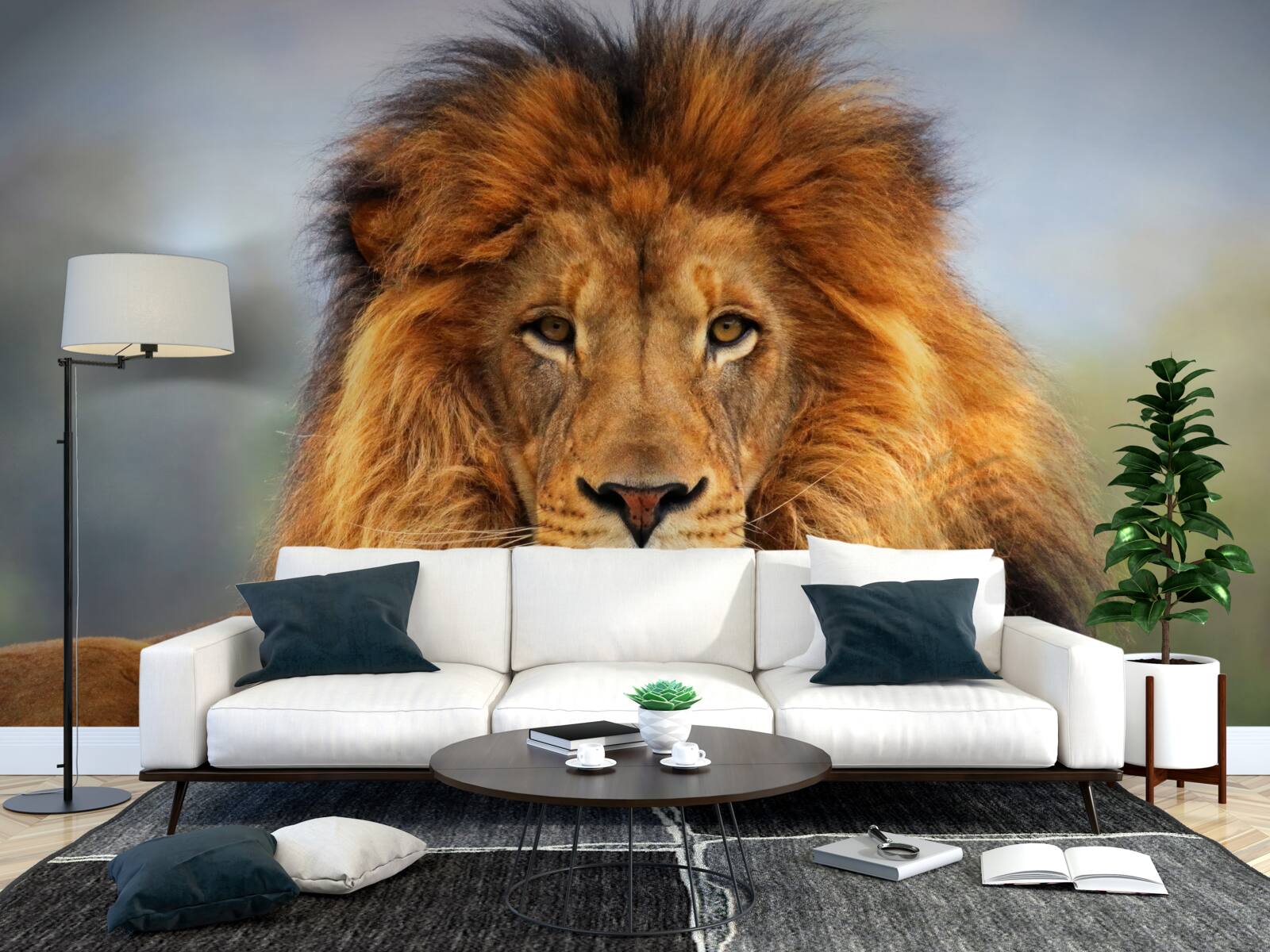 Fototapet imaginea unui leu