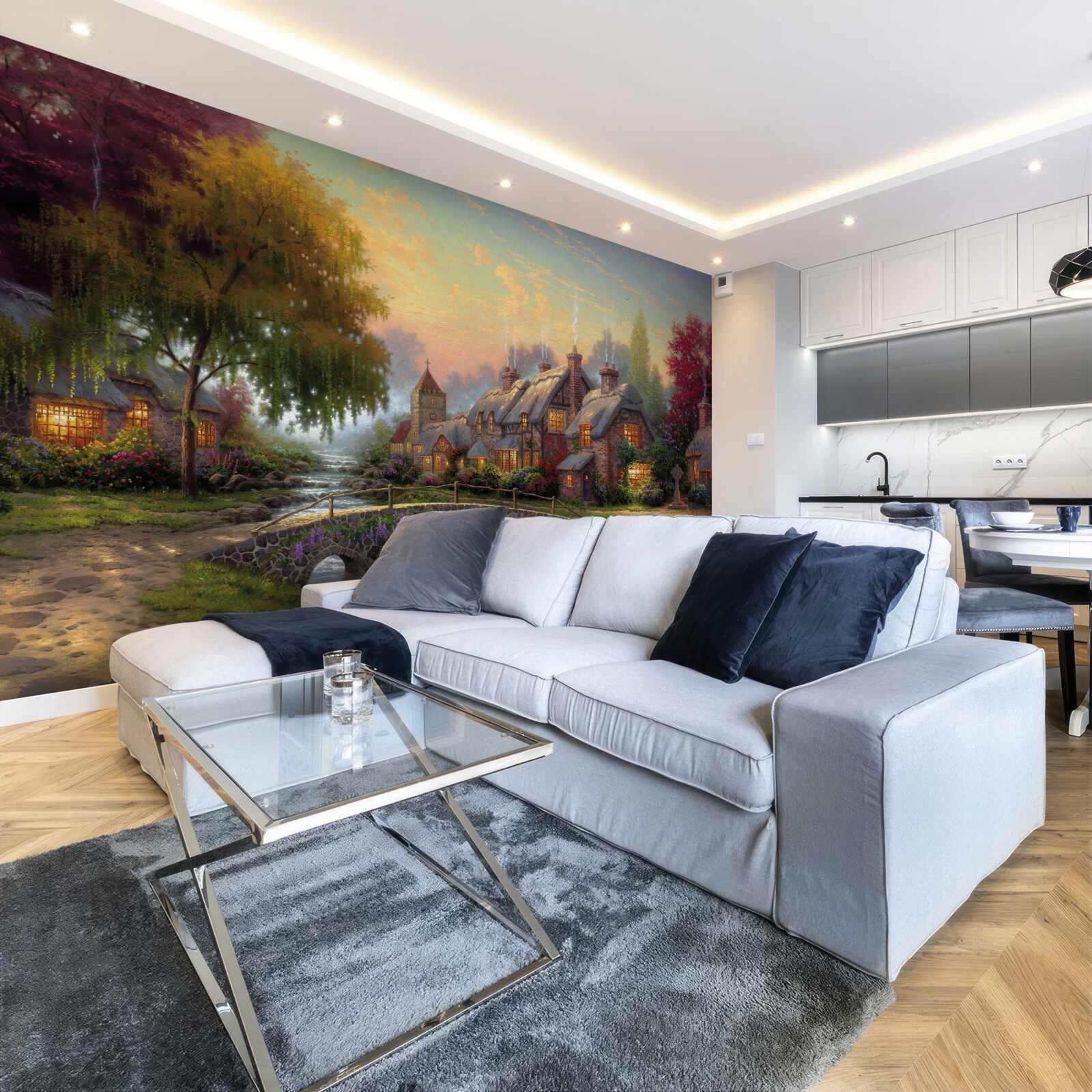 Fototapet peisajul rural