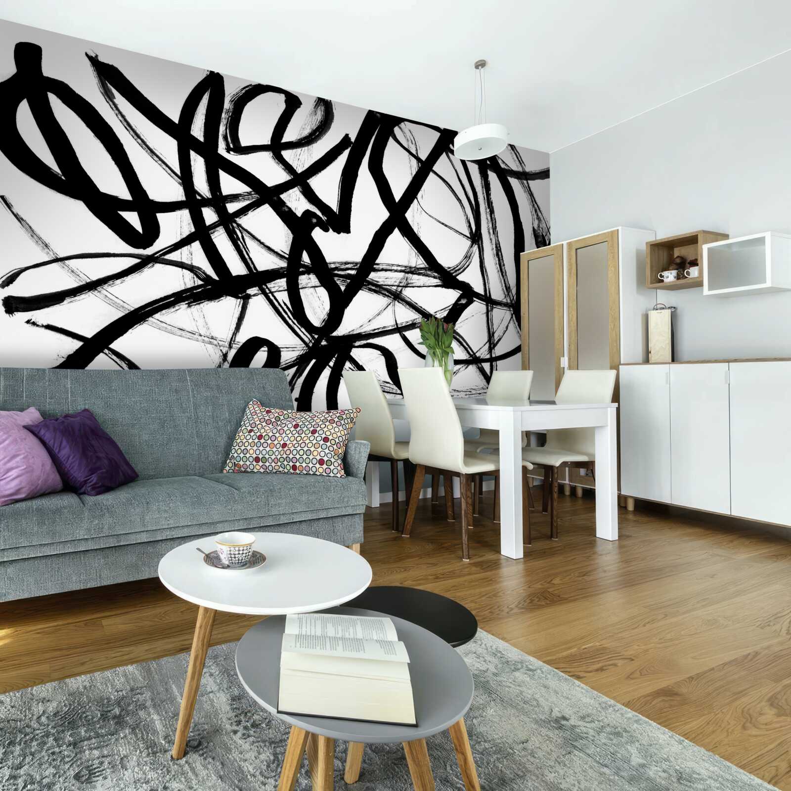 Fototapet vârtejuri întunecate