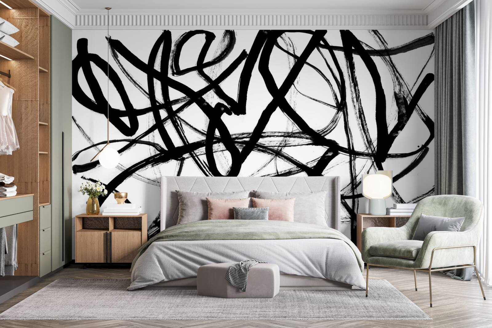 Fototapet vârtejuri întunecate