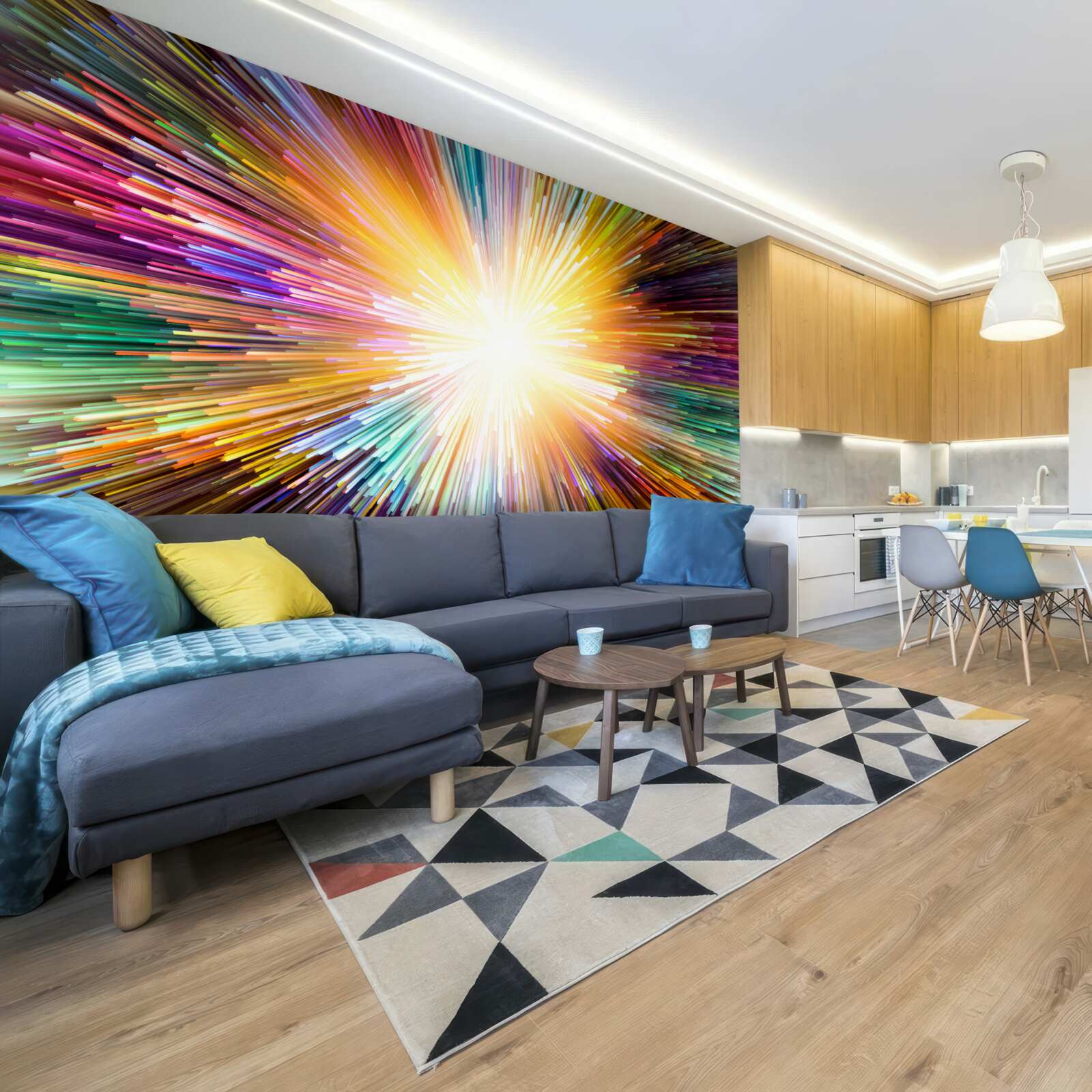 Fototapet sclipiri luminoase în culori diferite