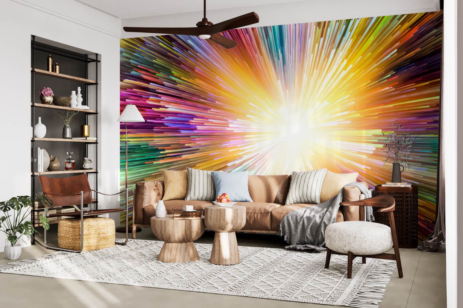 Fototapet sclipiri luminoase în culori diferite