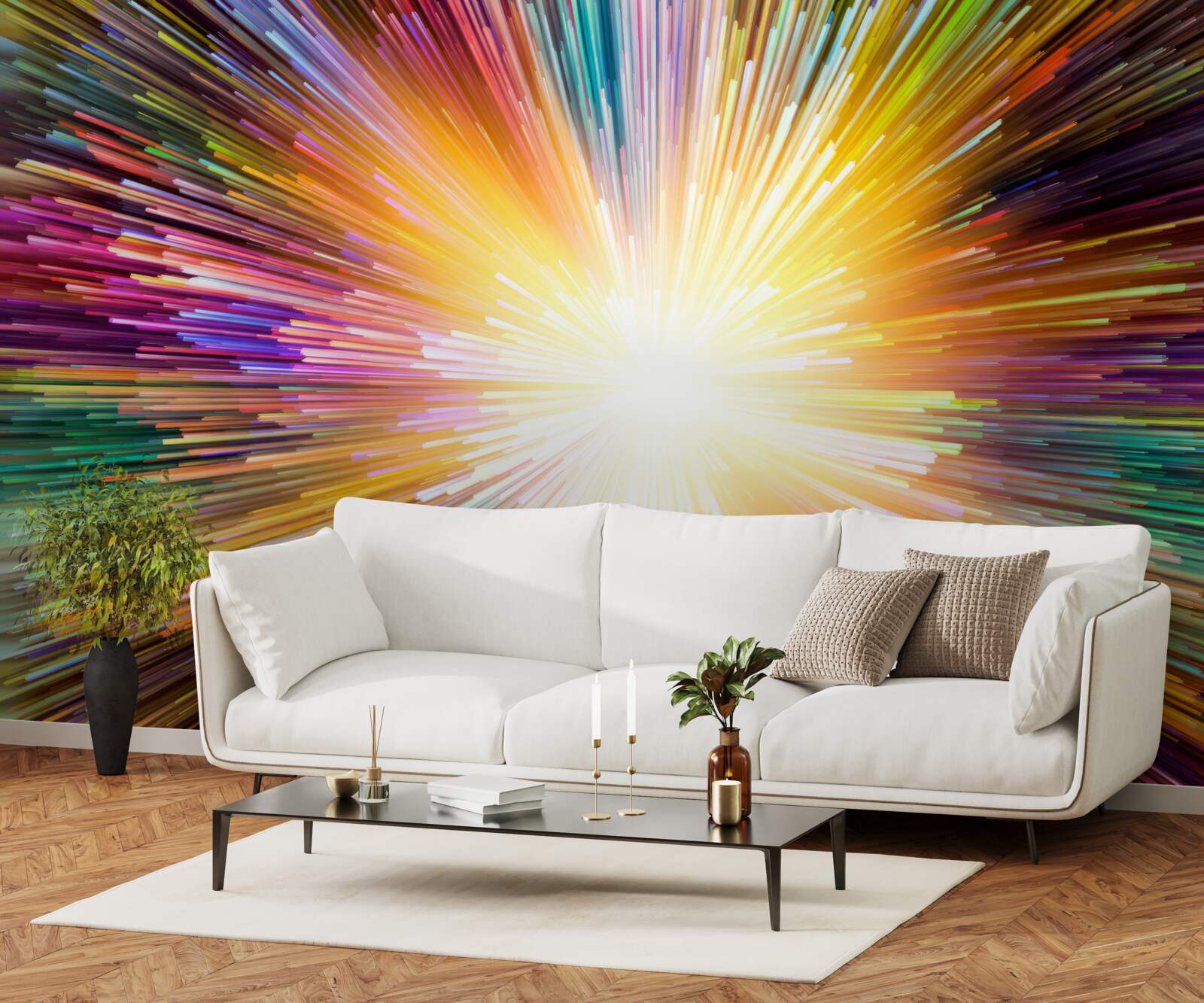 Fototapet sclipiri luminoase în culori diferite