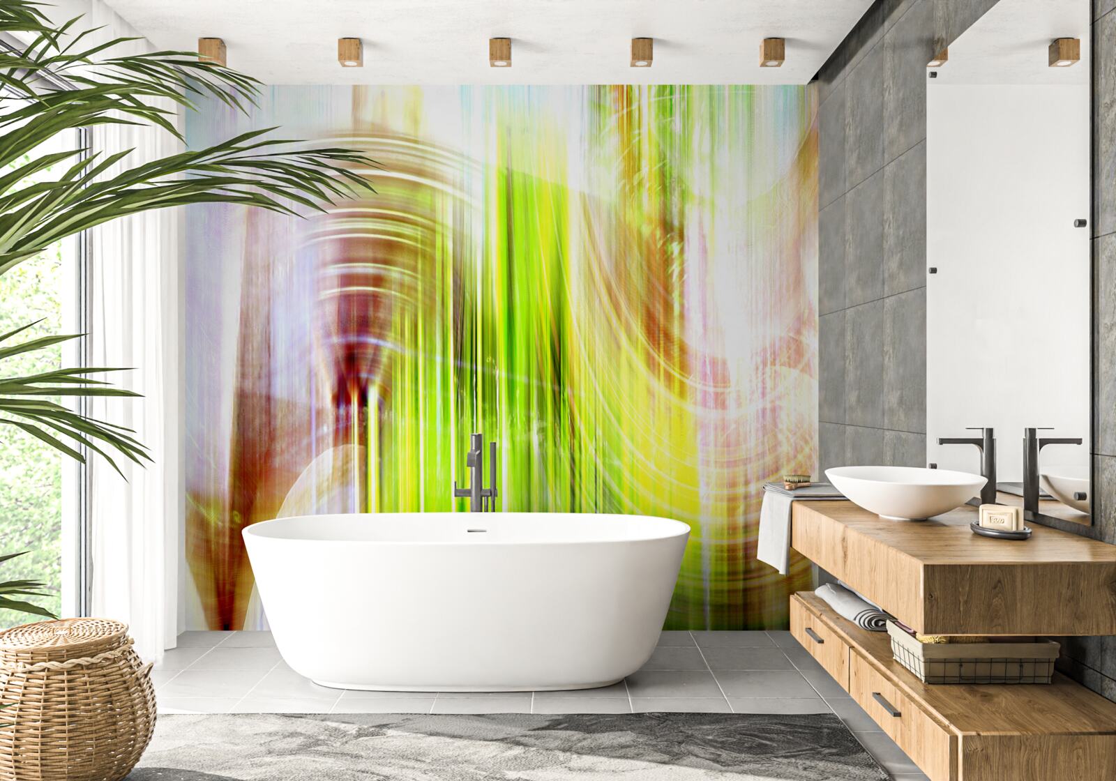 Fototapet abstracție colorată