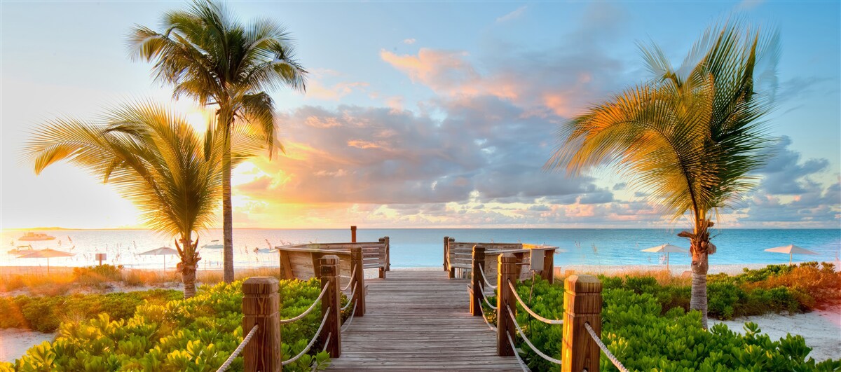 Fototapet pasaj care duce la mare