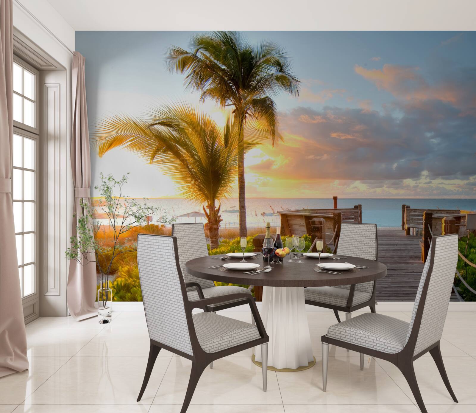 Fototapet pasaj care duce la mare