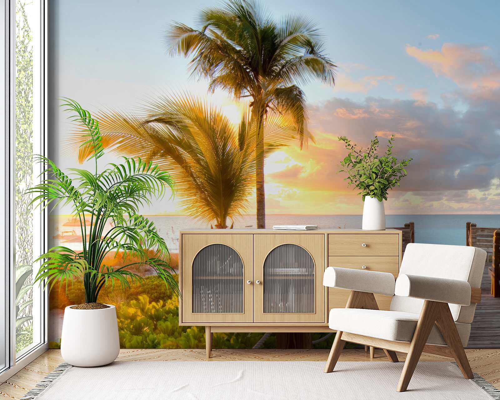 Fototapet pasaj care duce la mare