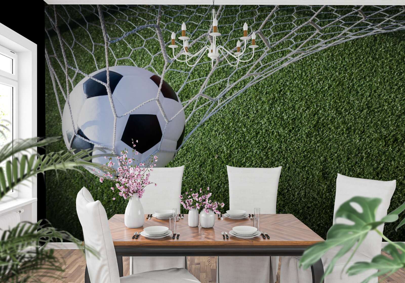 Fototapet minge în poartă