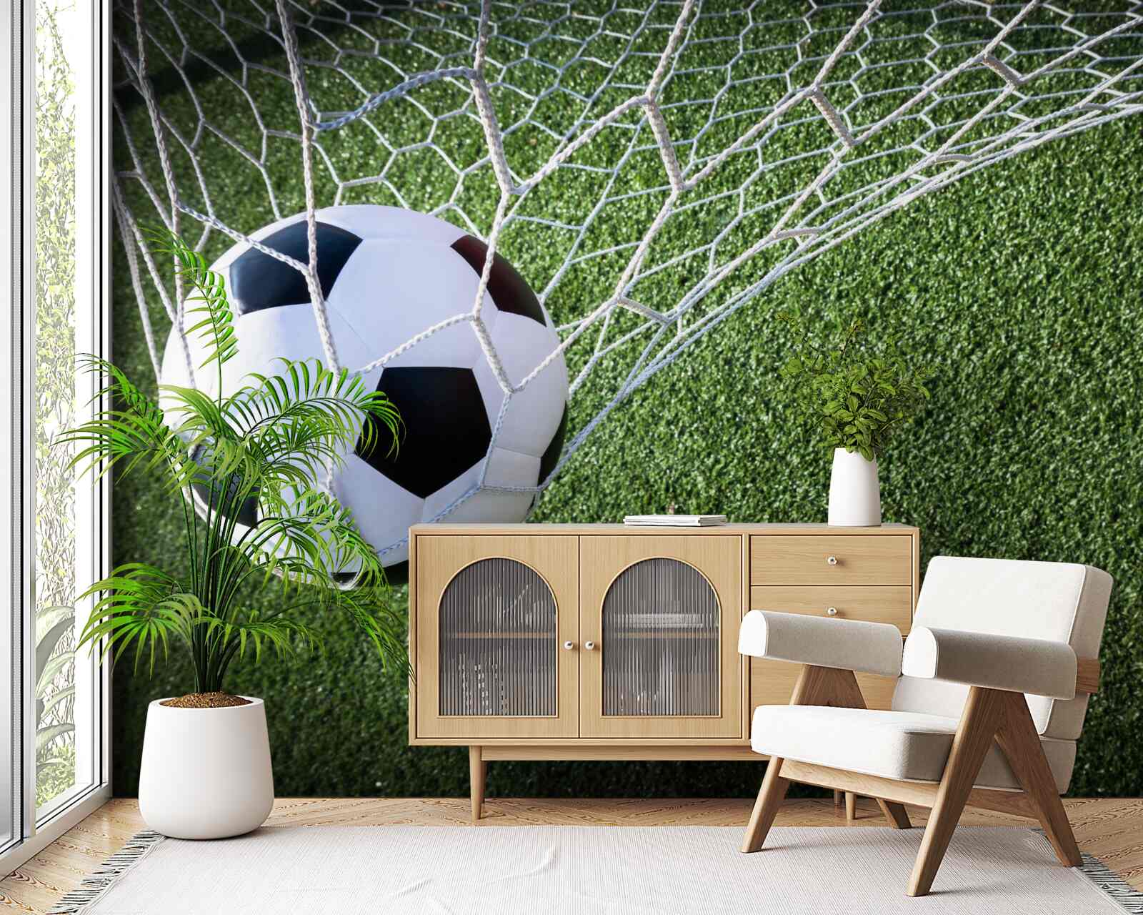 Fototapet minge în poartă