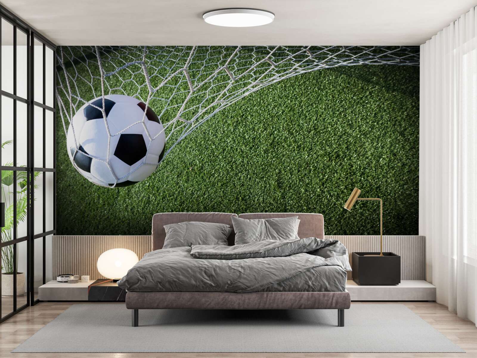 Fototapet minge în poartă