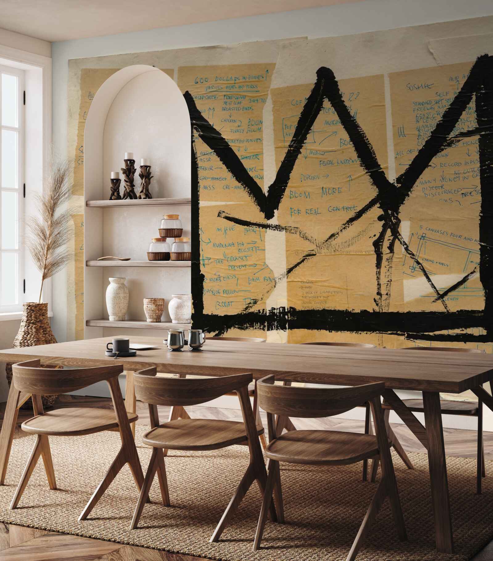 Fototapet coroana neagră reprezentată pe bancnote