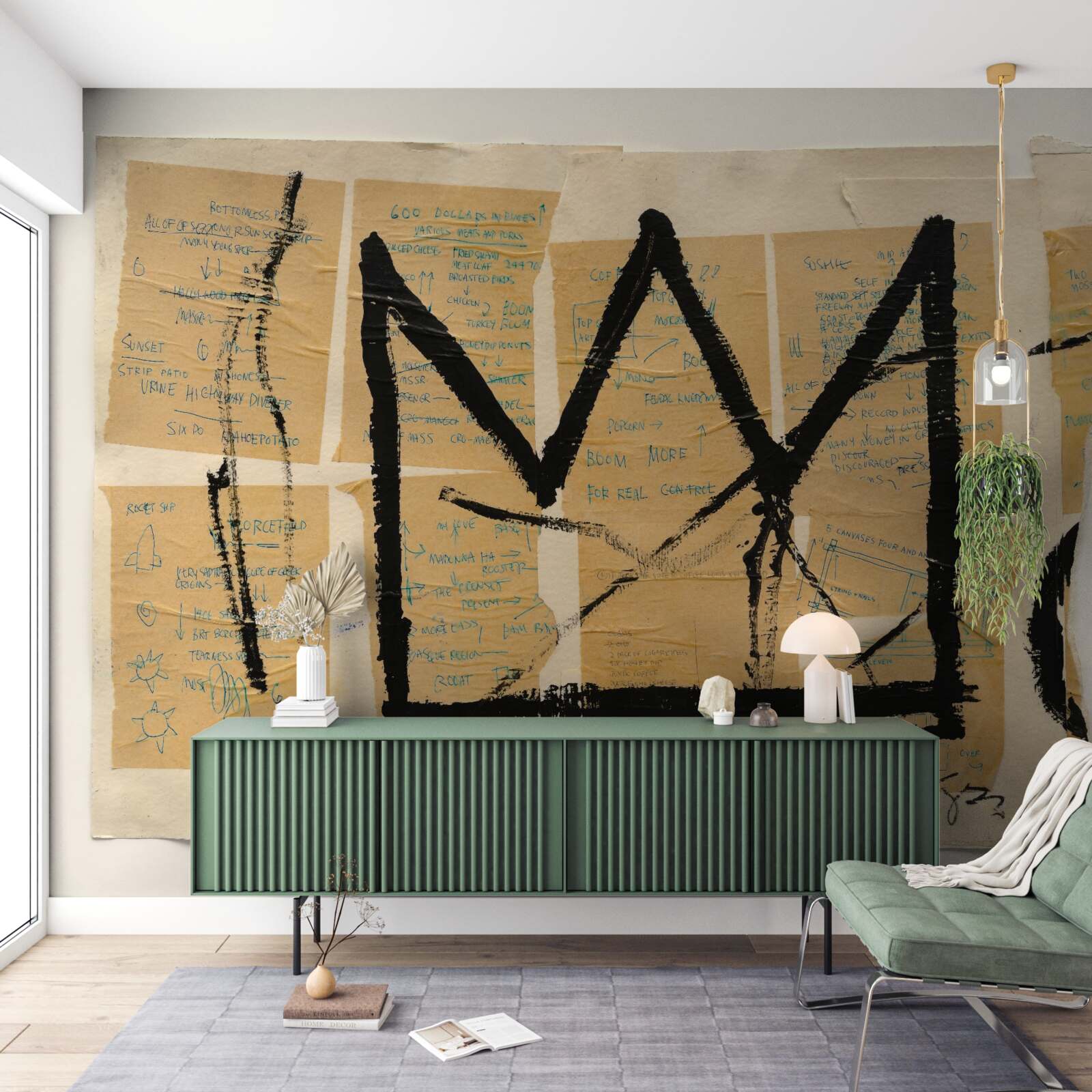 Fototapet coroana neagră reprezentată pe bancnote