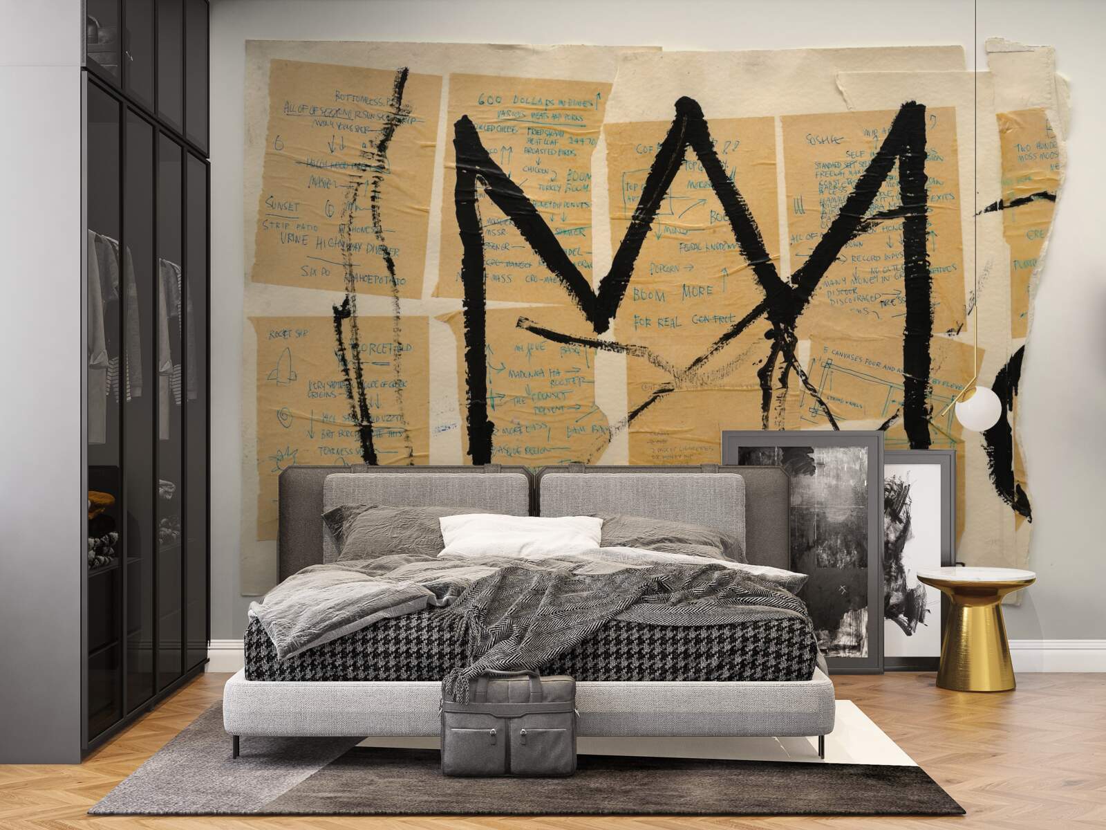 Fototapet coroana neagră reprezentată pe bancnote