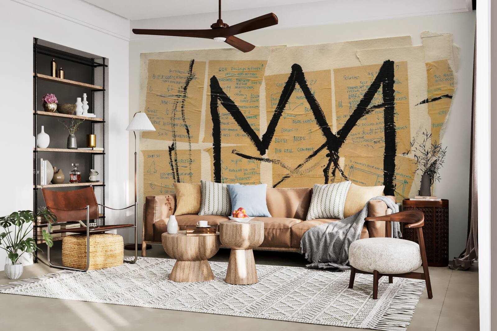 Fototapet coroana neagră reprezentată pe bancnote