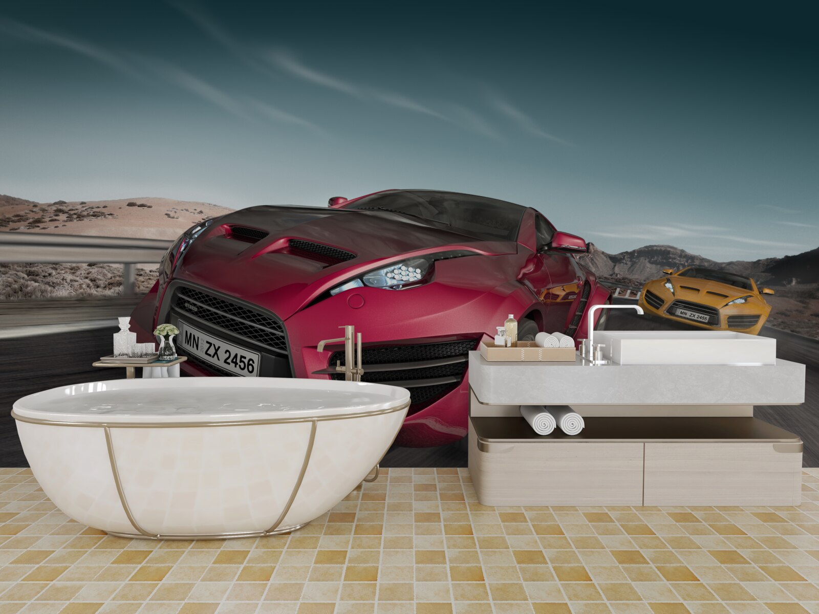 Fototapet concursuri pentru mașini de lux