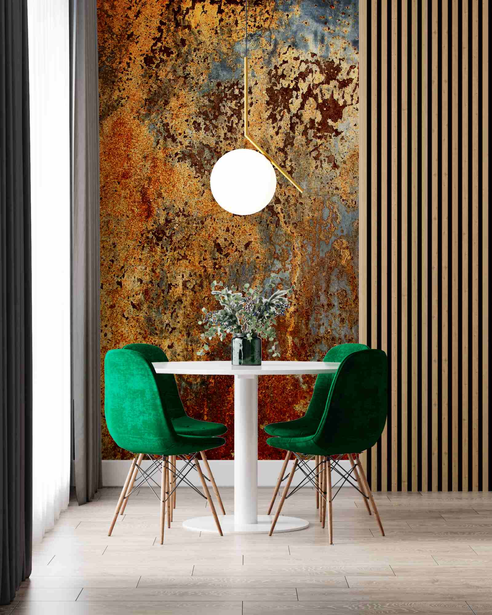 Fototapet o nuanță aurie, ca și cum ar pluti în apă