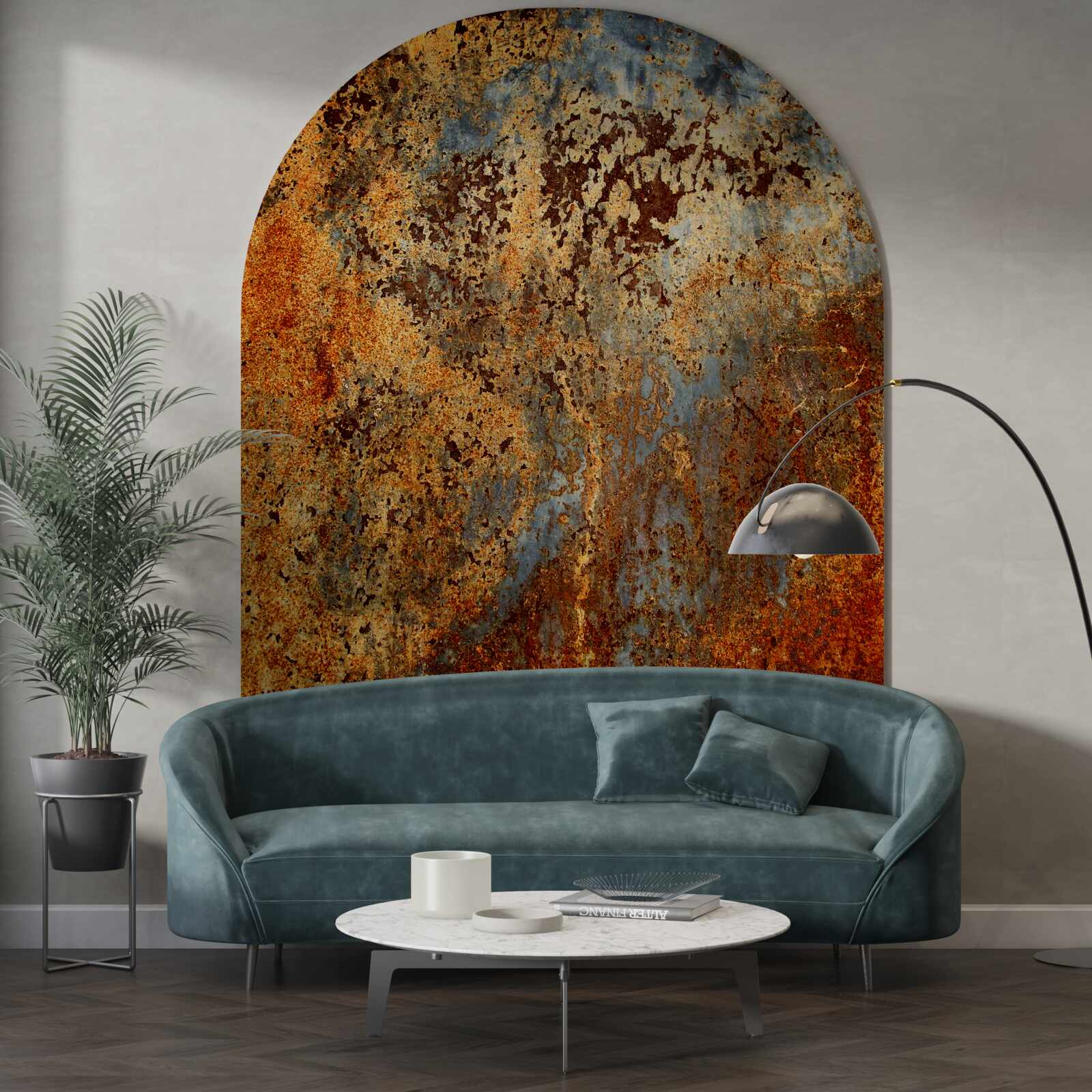 Fototapet o nuanță aurie, ca și cum ar pluti în apă