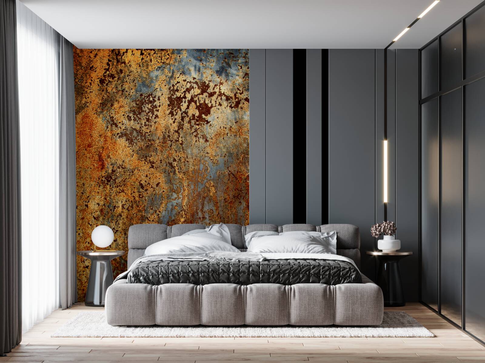 Fototapet o nuanță aurie, ca și cum ar pluti în apă