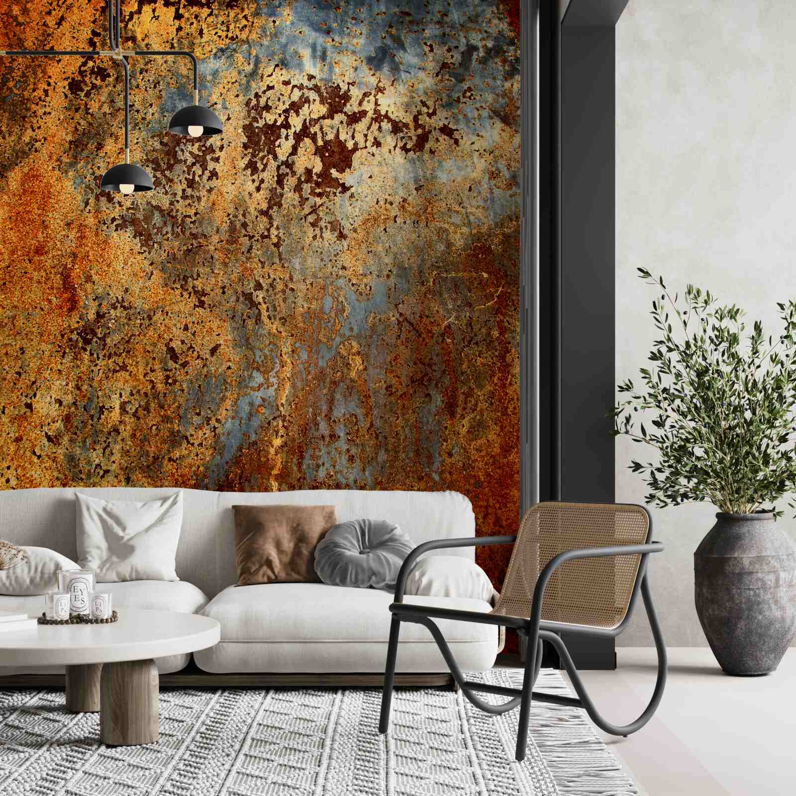 Fototapet o nuanță aurie, ca și cum ar pluti în apă