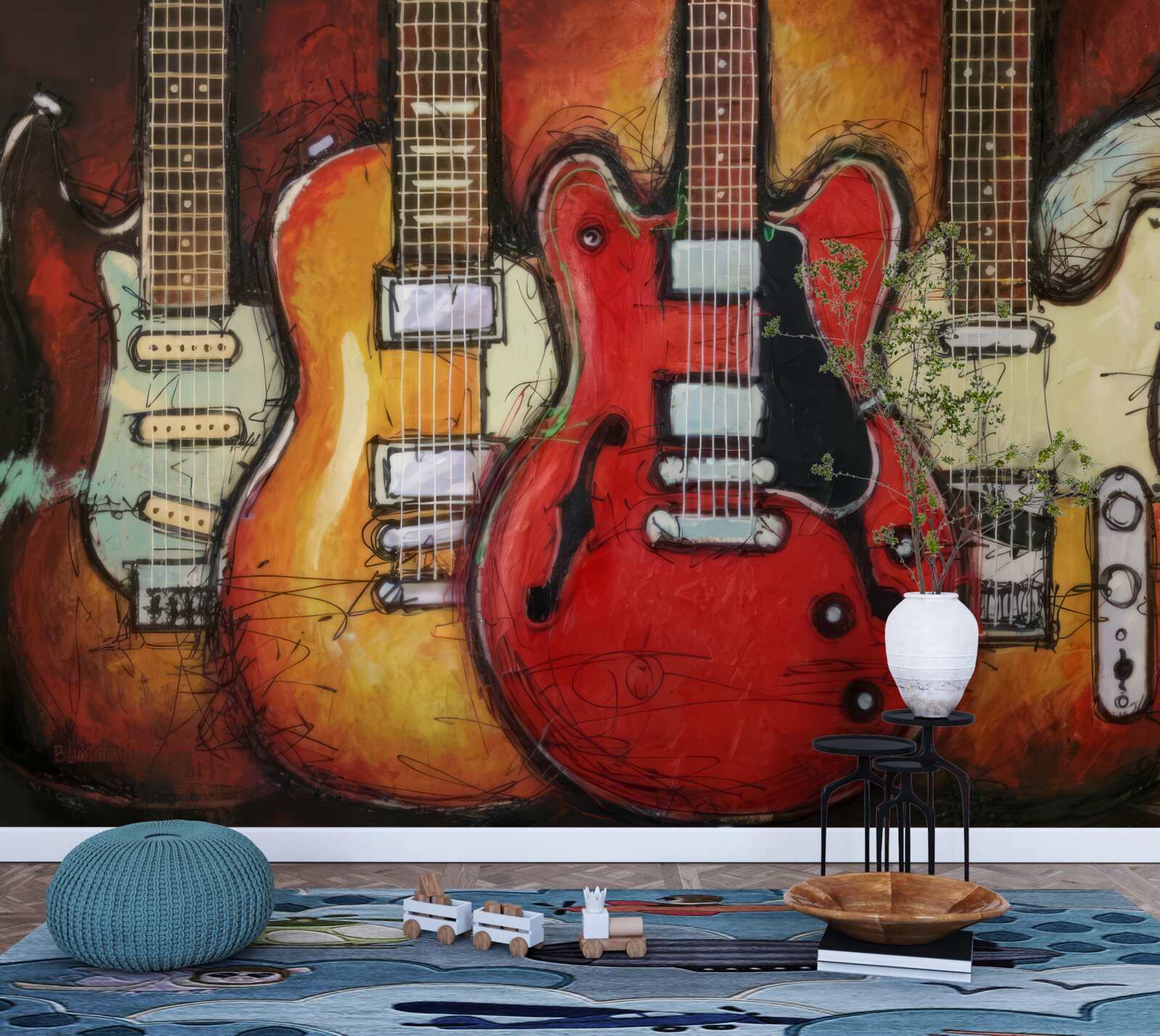 Fototapet chitare de diferite modele