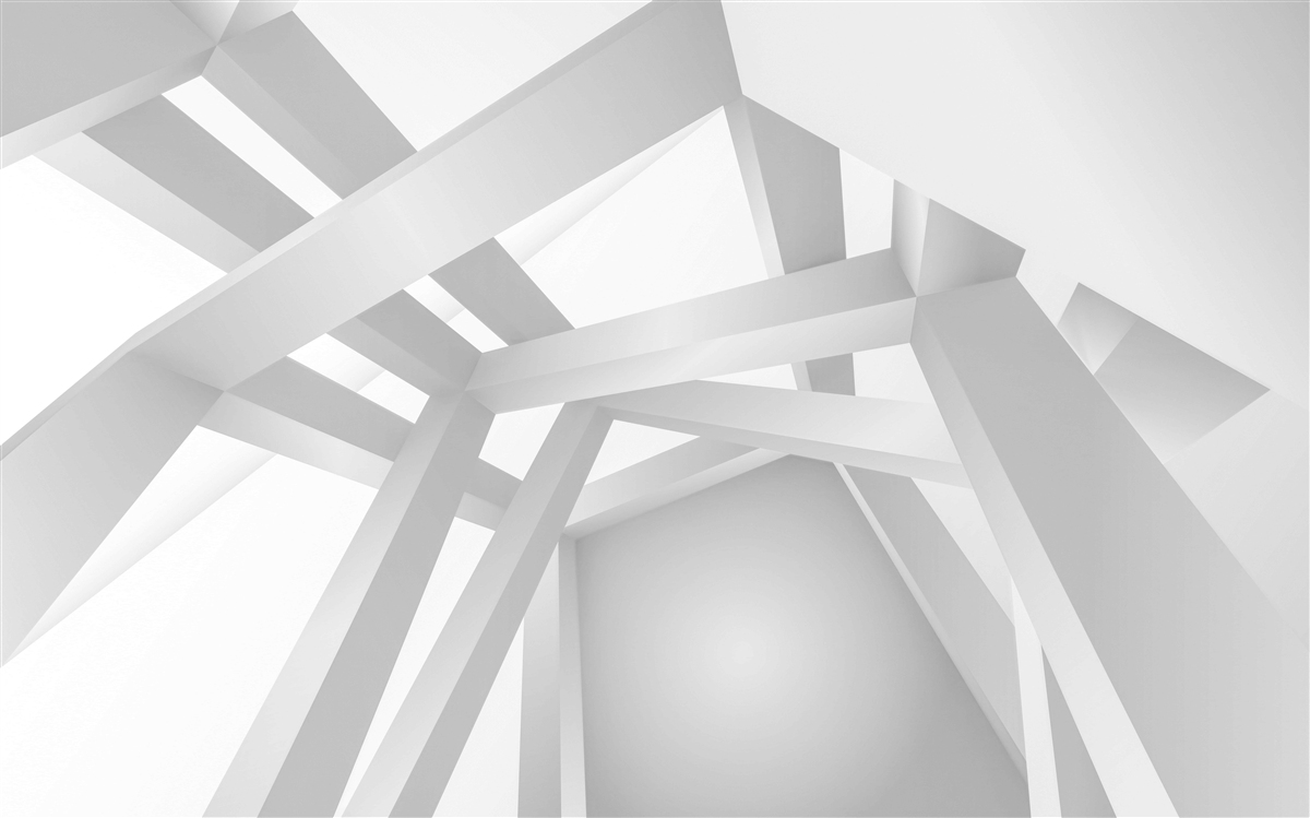 Fototapet compoziție abstractă volumetrică în gri