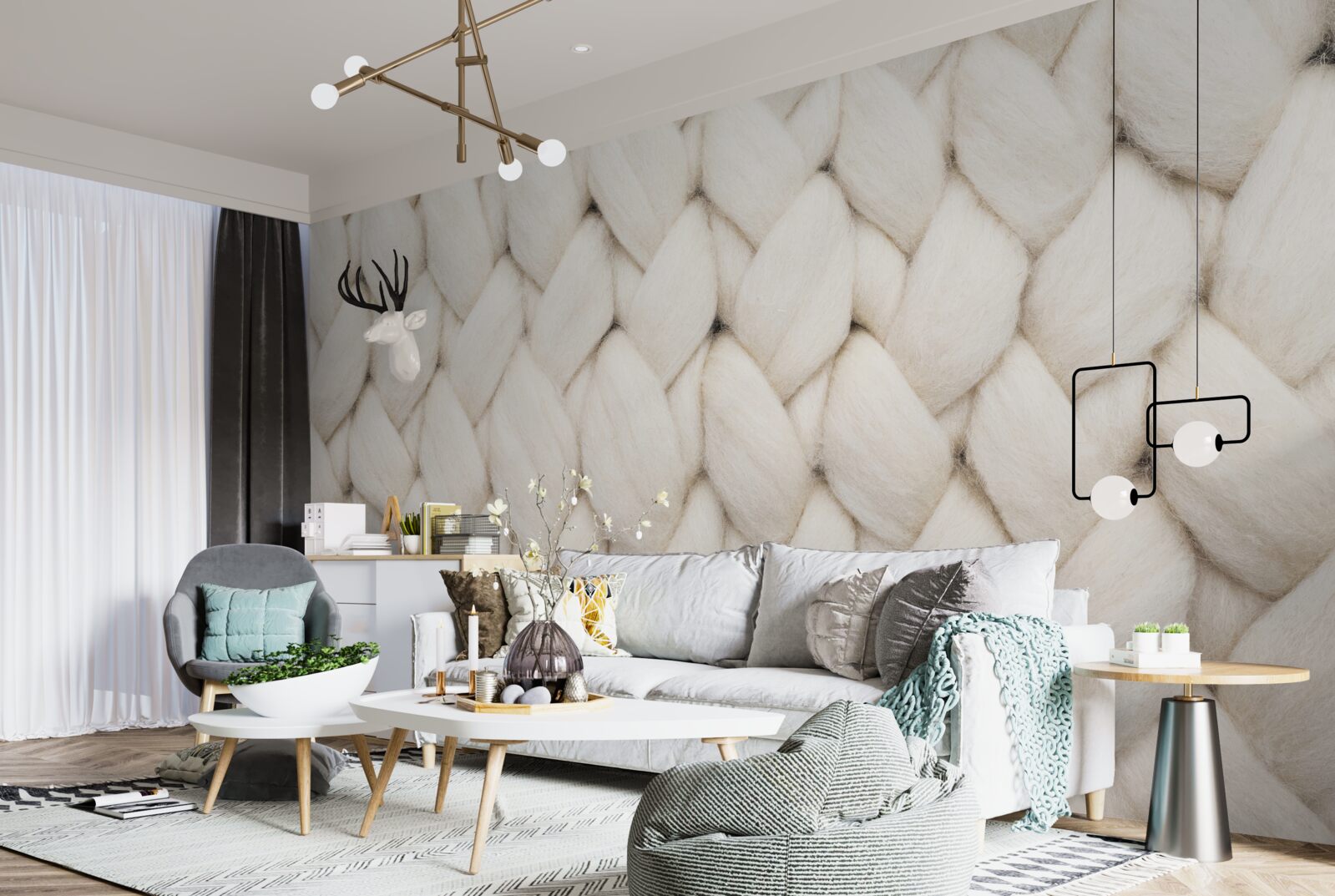 Fototapet țesere cu fir