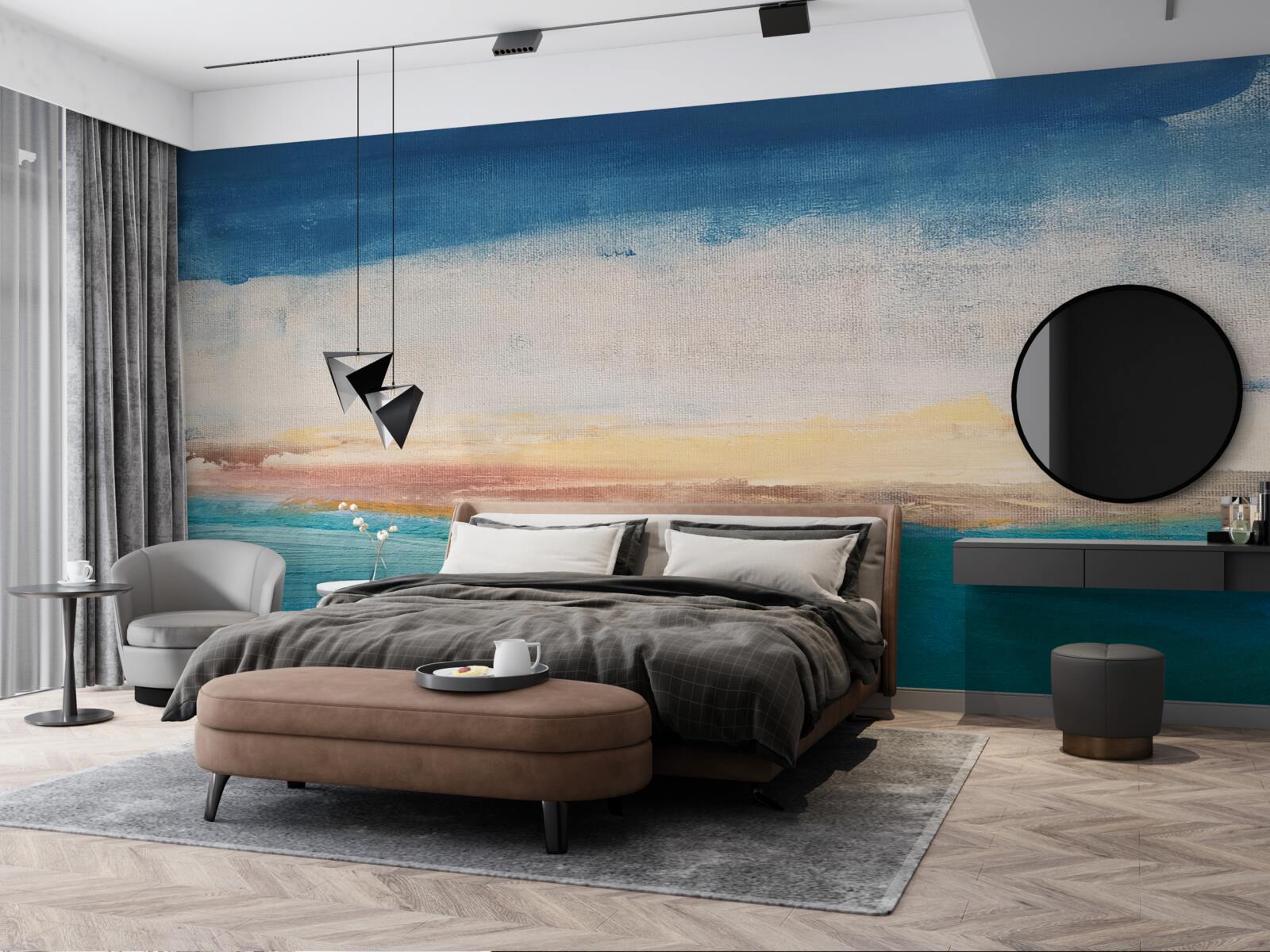 Fototapet lovituri de vopsea în culori diferite