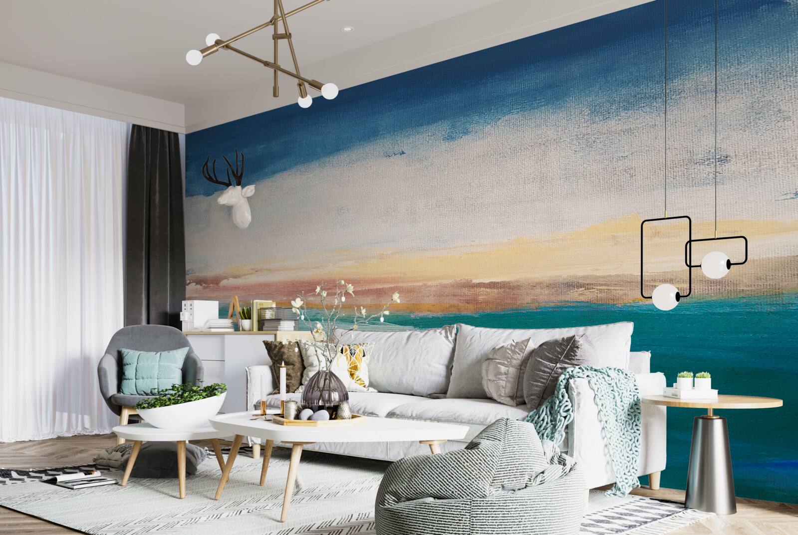 Fototapet lovituri de vopsea în culori diferite