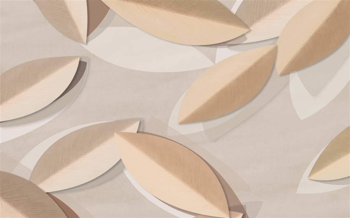 Fototapet frunzele sunt mari și maro