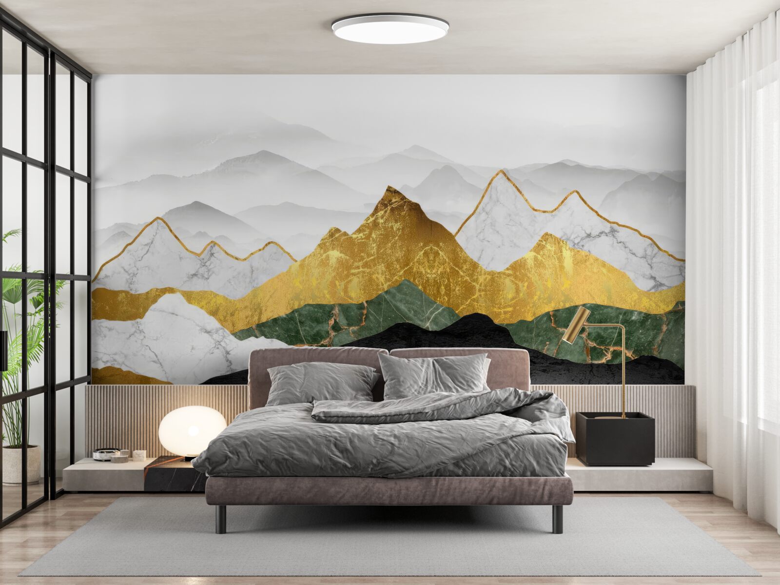 Fototapet dungi în culori diferite pe un fundal de marmură