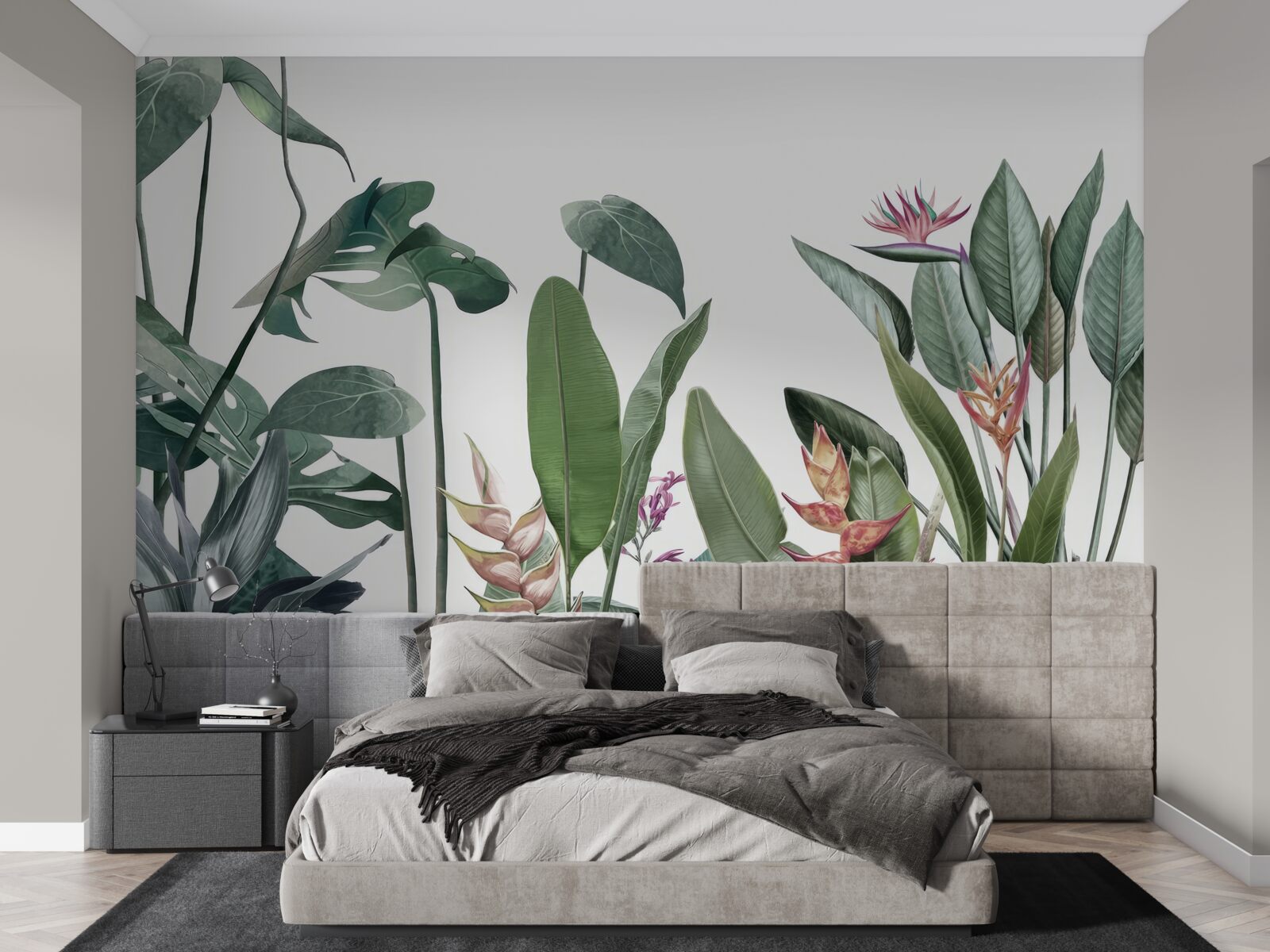 Fototapet frunze de diferite plante tropicale