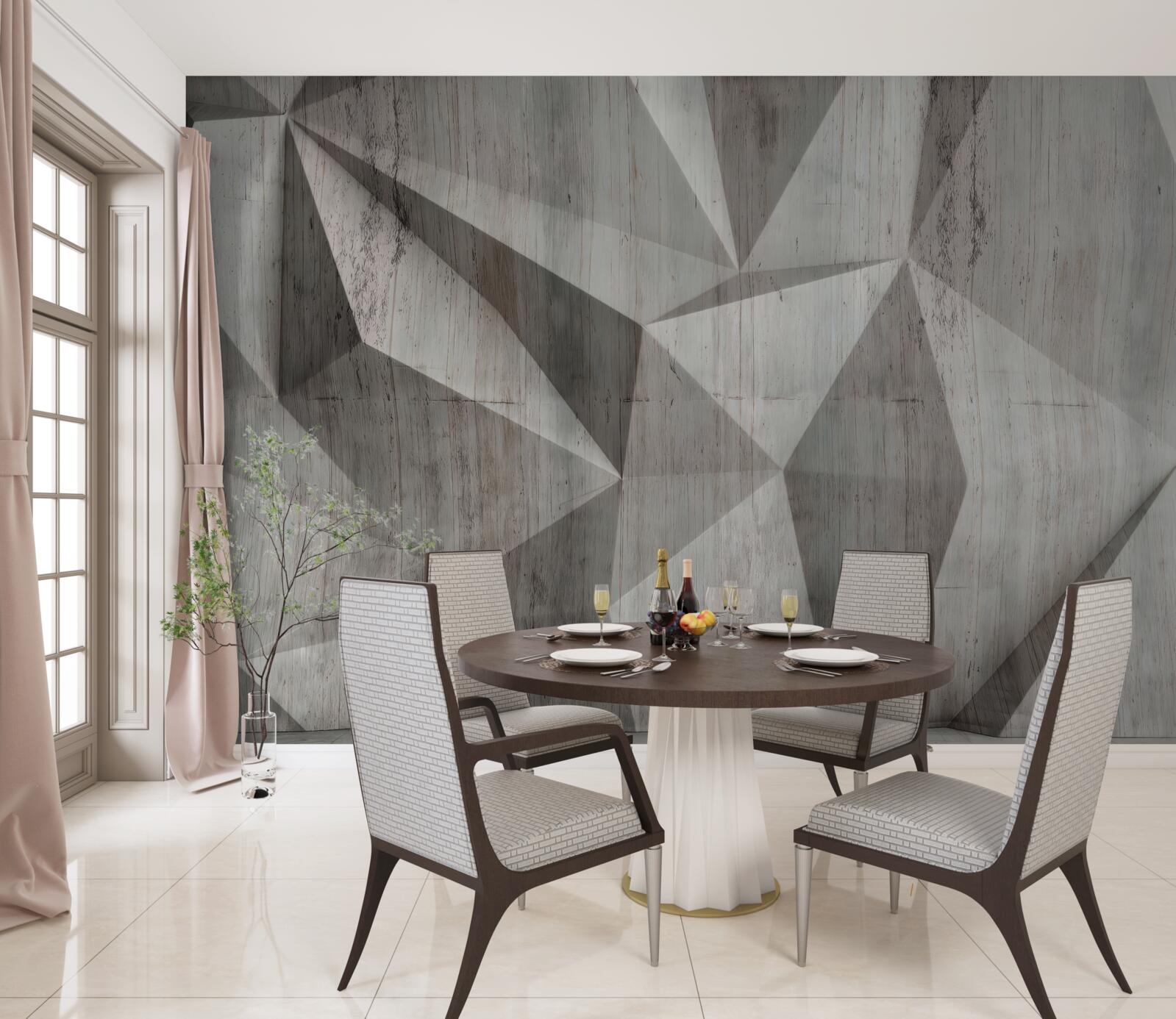 Fototapet suprafață cu forme geometrice convexe