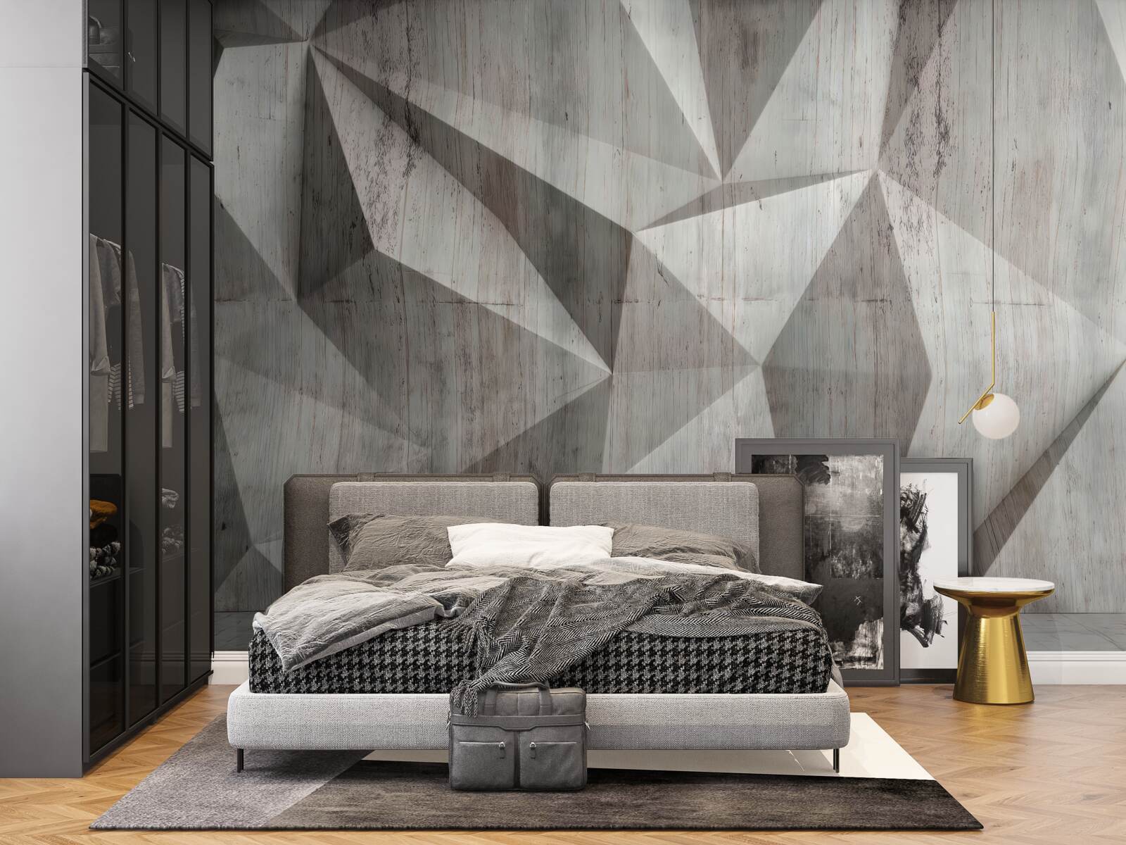 Fototapet suprafață cu forme geometrice convexe