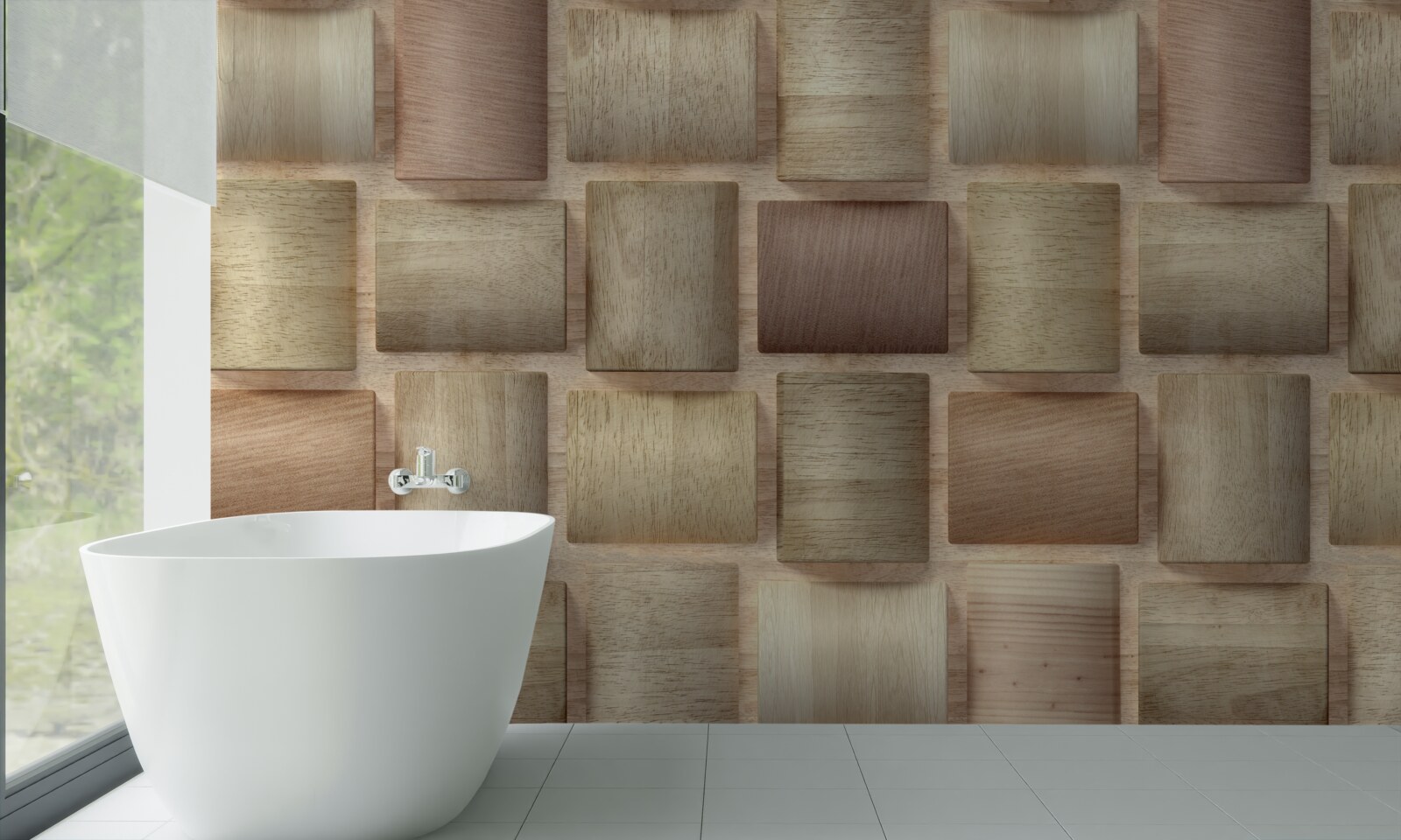 Fototapet dreptunghiuri de volum în culori diferite