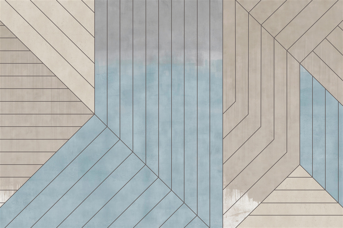 Fototapet linii albăstrui și neclare