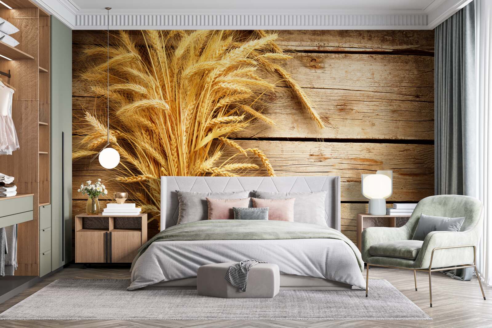 Fototapet mănunchi de spice de grâu