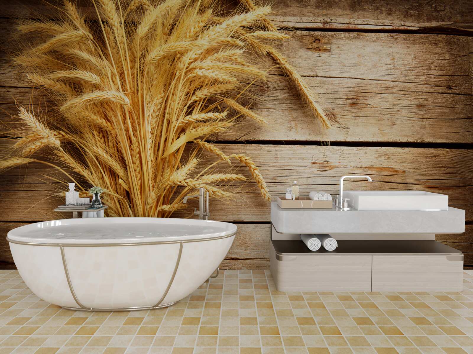 Fototapet mănunchi de spice de grâu