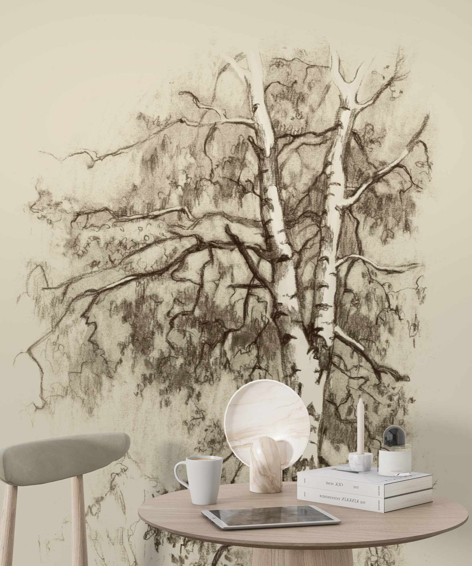 Fototapet mesteacăn în imagine