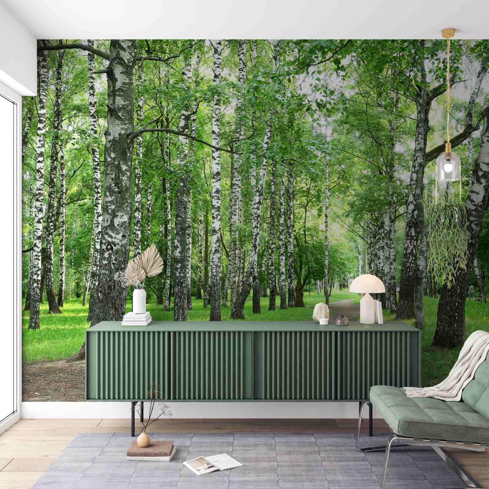 Fototapet poteca care duce la livadă