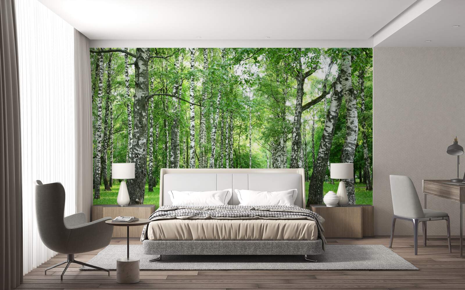 Fototapet poteca care duce la livadă