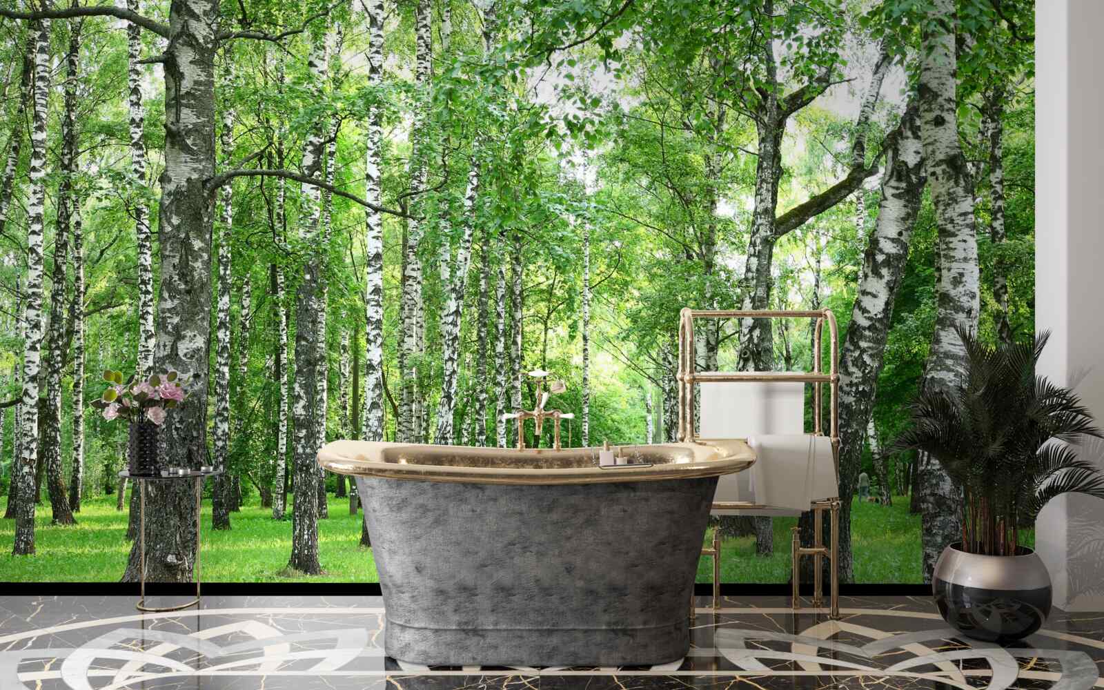 Fototapet poteca care duce la livadă