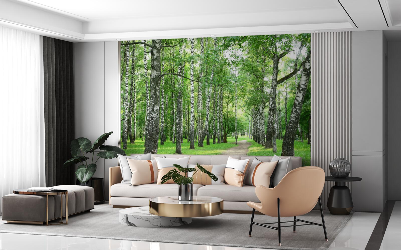 Fototapet poteca care duce la livadă